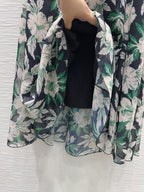 Loewe 2025 Floral Skirt Polyester Fiber
