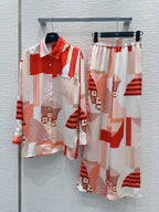 Fendi 25 Suit Red Polyester Fiber