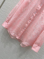 CD 25 Pattern Shirt Pink Polyester
