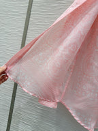 CD 25 Pattern Shirt Pink Polyester