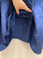 LV 25S Classic Stylish Dress Blue Polyester