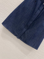 CD 25 Denim Suspender Dress Blue Cotton