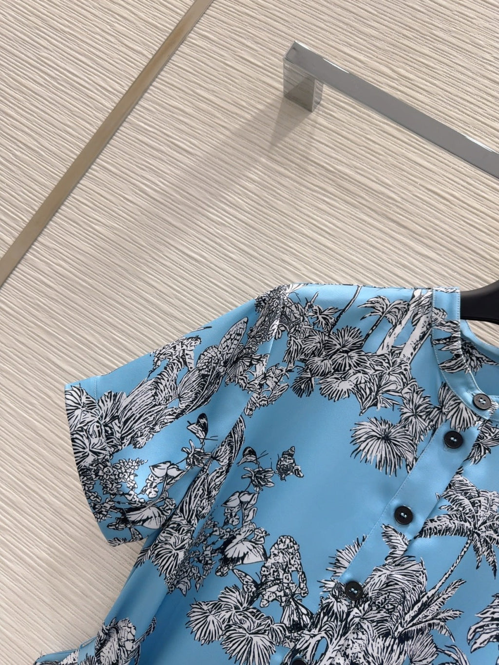 CD 25 Forest Dress Blue mix White Polyester