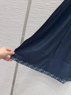 Fendi 25 Dress Blue Cotton