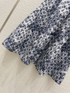 LV 25 Elegant Luxurious Dress Black Blue Polyester