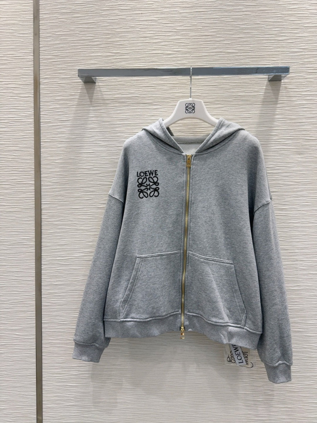 Loewe 25 Polo Sweatshirt Grey Cotton