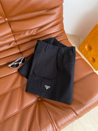 Prada 25 Short Black and White Cotton