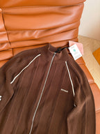 Miu Miu 25 Knitted Cardigan Brown Wool