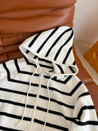 CD 25 Set White Black Stripes Cotton