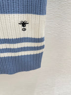 Dior Polo Shirt Demin Blue Cachemire 232760