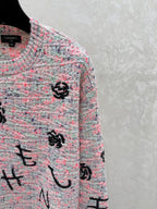 CC 26 Crew Neck Embroidered Logo Knit Sweater Wool 809408