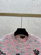 CC 26 Crew Neck Embroidered Logo Knit Sweater Wool 809408