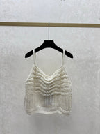 Chanel 2026 Hollow Camisole Wool Nylon