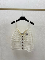 Chanel 2026 Hollow Camisole Wool Nylon