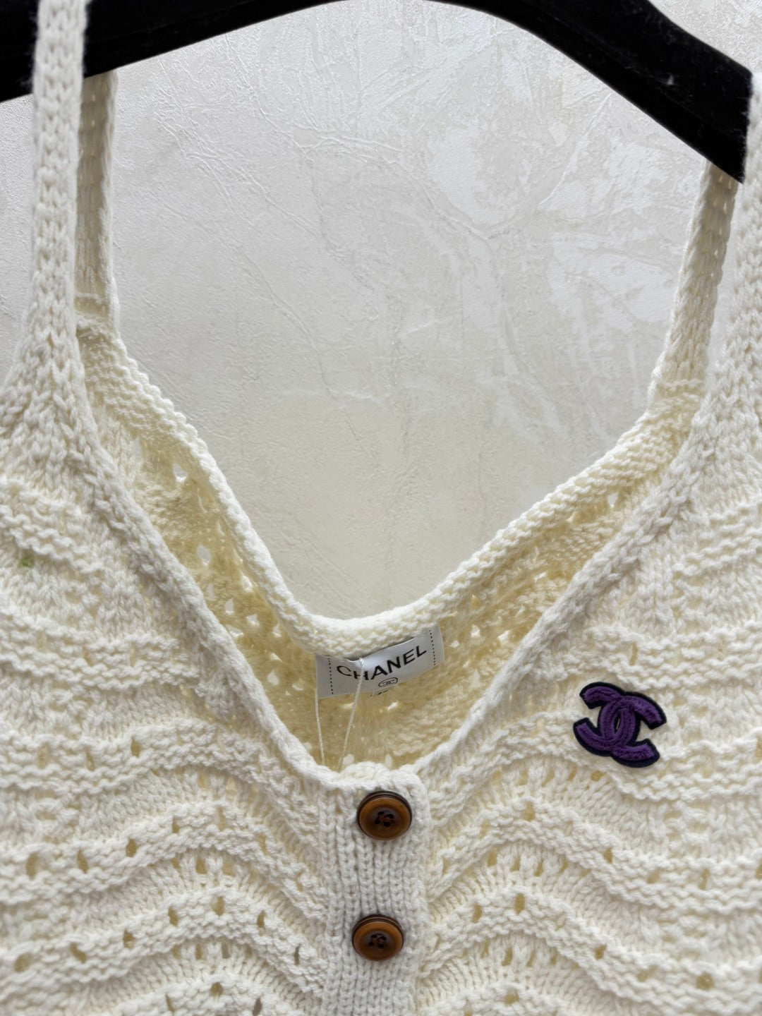 Chanel 2026 Hollow Camisole Wool Nylon