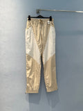 LV Unique Pocket Design Trousers Beige White Cotton