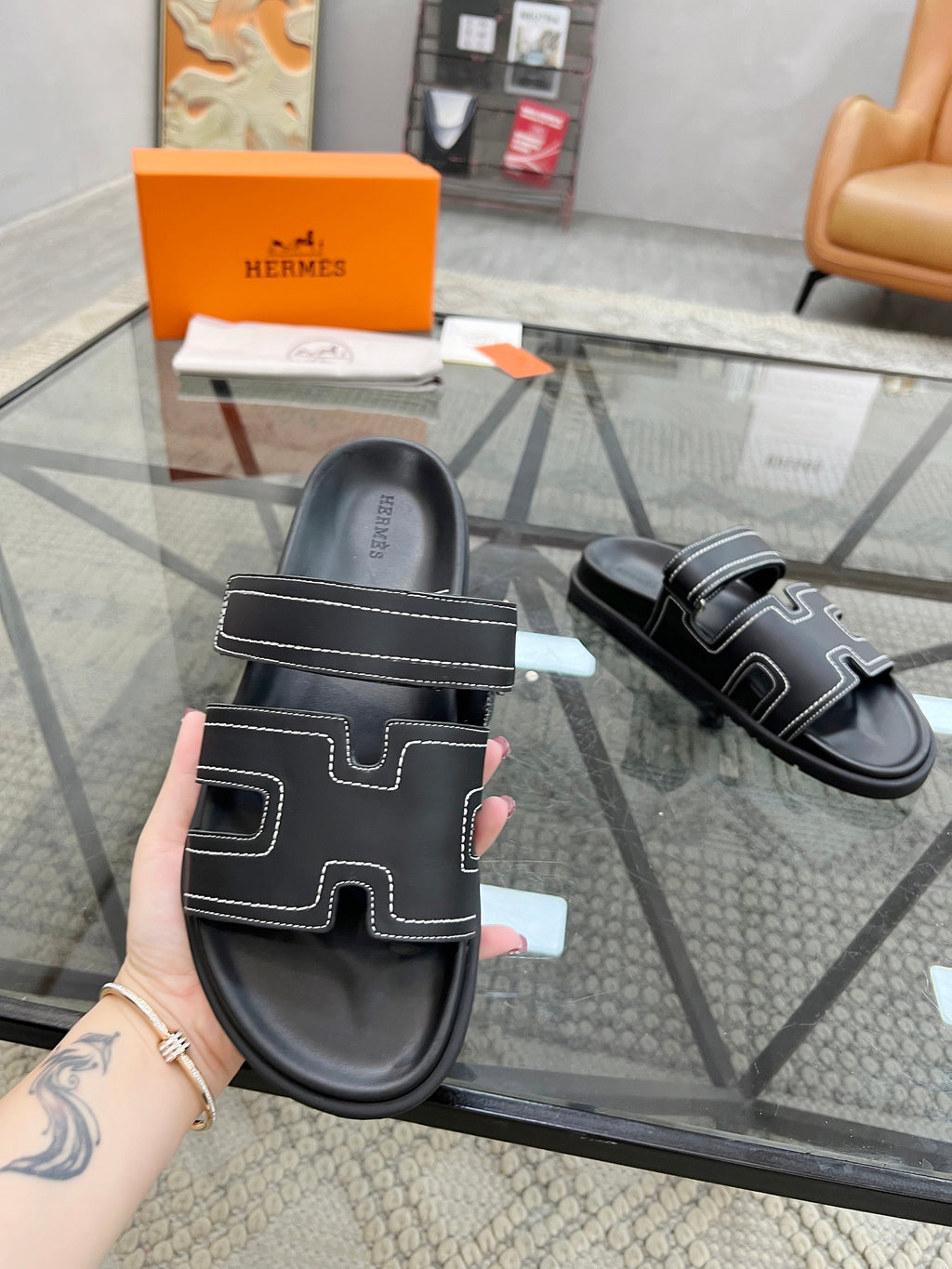 HM Men's Chypre Sandals Sheepskin 544605
