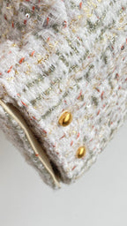 CC 25 hobo bag 30 ivory white pink tweed