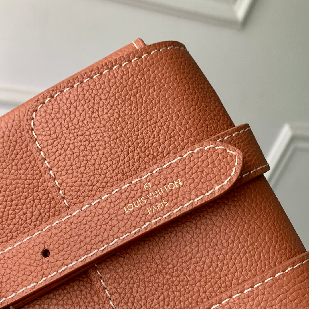 LV Lock Bag Brown Gold Calfskin 240869
