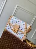 LV Dauphine Soft White Multicolore Monogram Canvas 330771