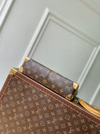 LV 2025 Trunkie 27cm Bag Brown Canvas Leather 347369