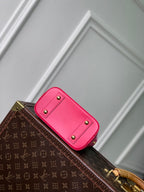 LV Alma Monogram Bag 19.5cm Rose Red Epi Leather 337570