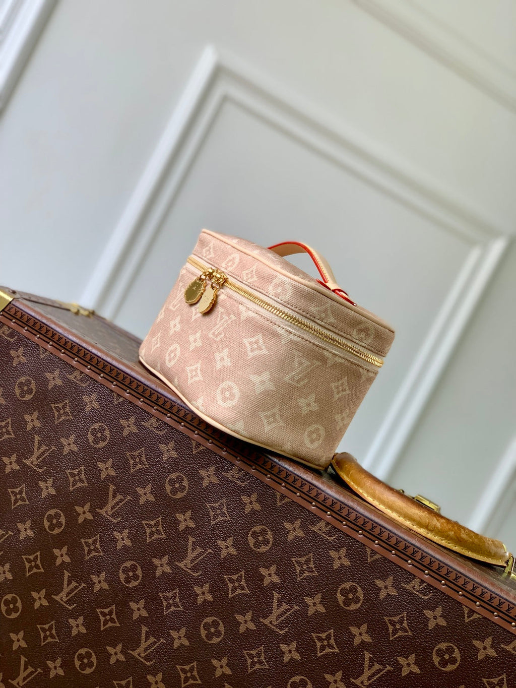 LV 2025 Nice Bag 20cm Beige Canvas 346583