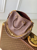 LV 2025 Speedy Bandoulière 25 Wine Red Calfskin 347094