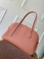 LV 2025 Low Key Duffle Tote Bag 43 Cognac Brown Calfskin 347097