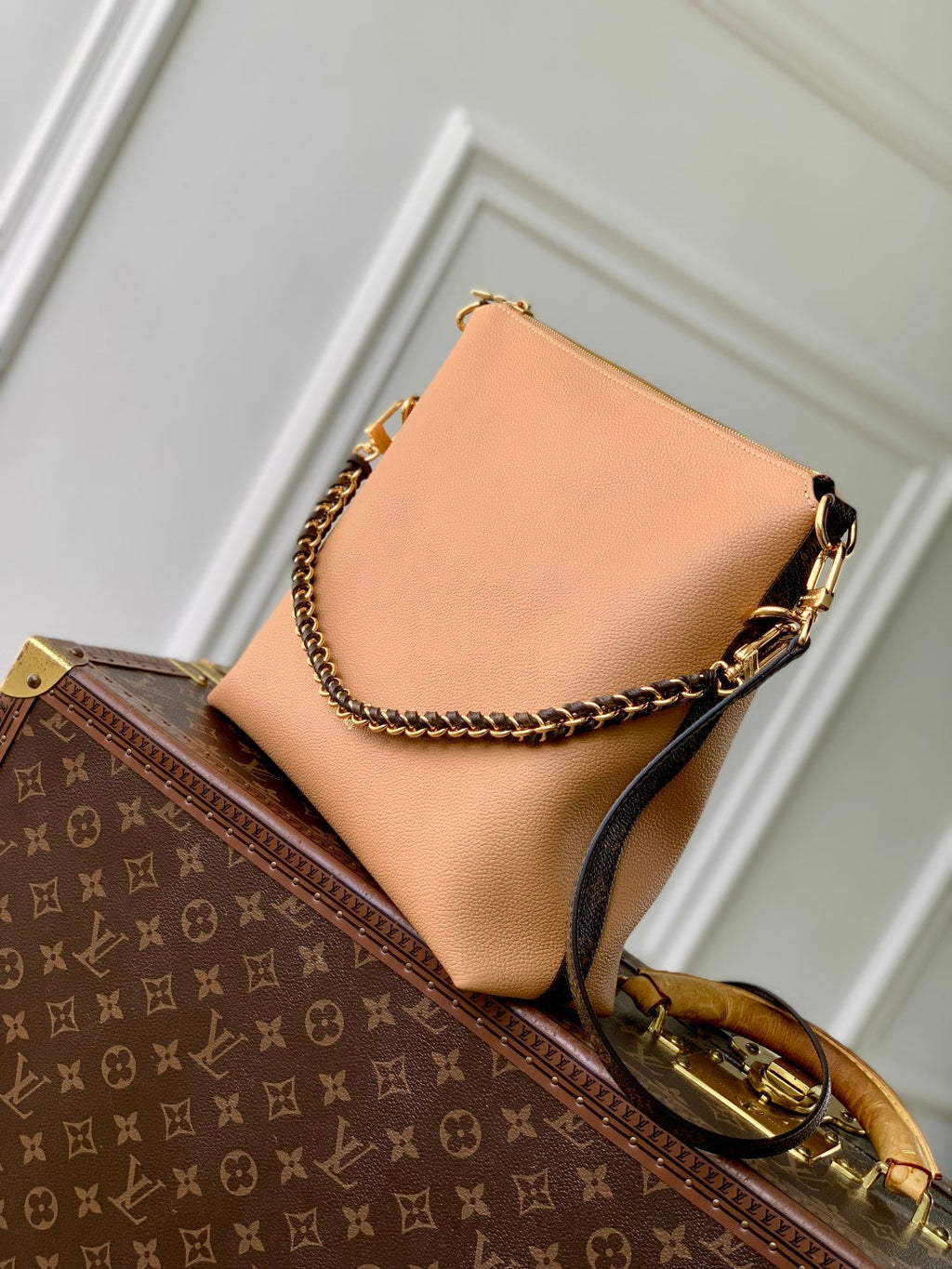 LV 2025 Multipass Bag Arizona Beige mix Brown Canvas Calfskin 347361