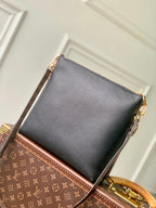 LV 2025 Multipass Bag Black mix Brown Canvas Calfskin 347360