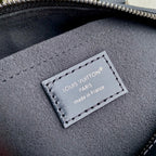 LV 2025 Speedy Trunk 20 Bag Black Silver Patent Leather 347370
