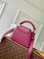 LV 2025 Capucines Bag Plum Taurillon Leather 347434