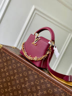 LV 2025 Capucines Bag Plum Taurillon Leather 347434