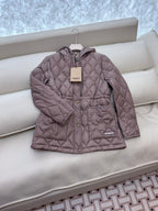 Burberry 25 Mid-Length Jacket Whimshy Pink Nylon Cotton