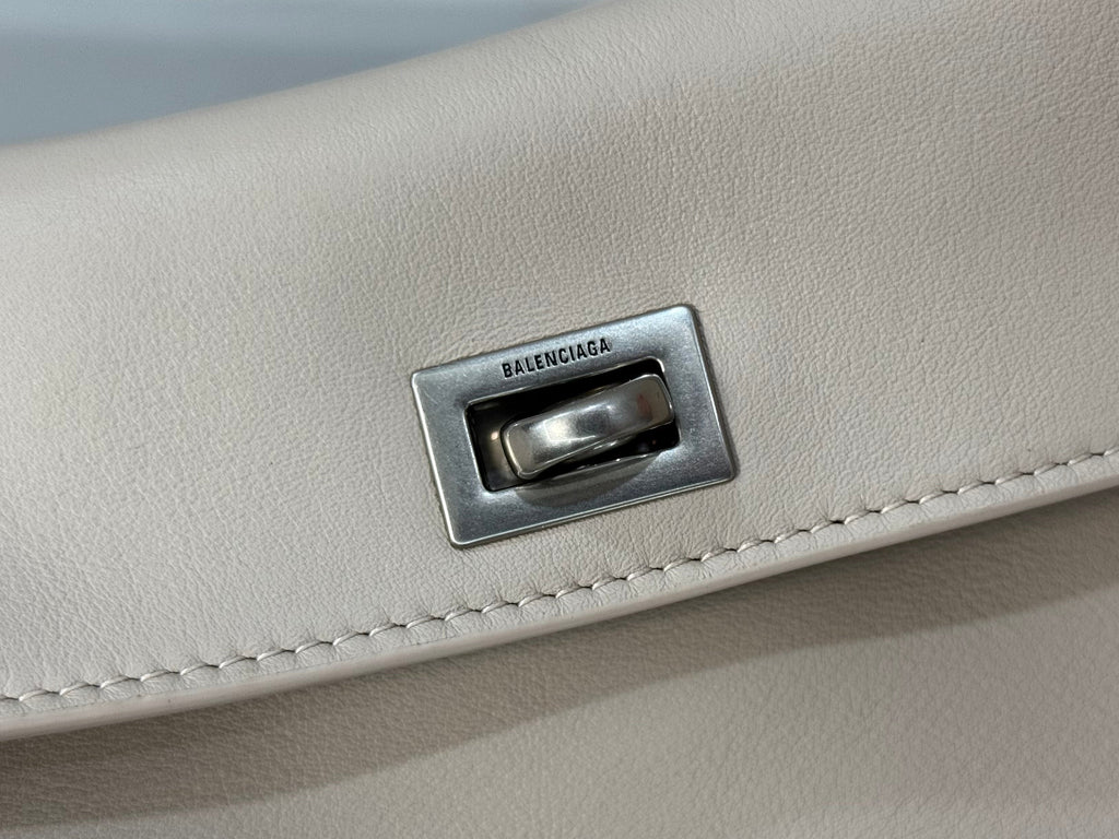 Balenciaga Small Bag 29 Beige Calfskin Sliver Hardware