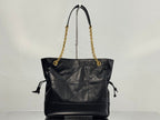 YSL Small Tote Bag 29 Black Caflskin