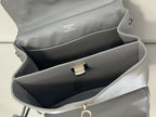Balenciaga Mini Bag 22 Gray Calfskin Sliver Hardware