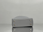 Balenciaga Mini Bag 22 Gray Calfskin Sliver Hardware
