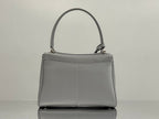 Balenciaga Small Bag 29 Gray Calfskin Sliver Hardware