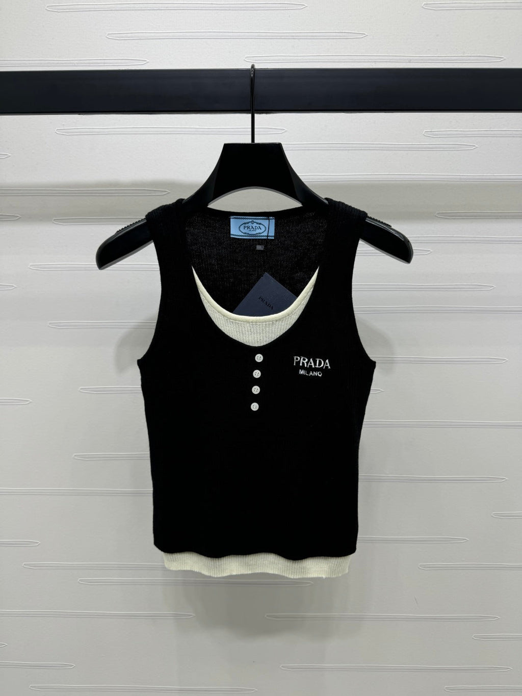 Prada 25 Tank Top Wool with Acrylic 233445