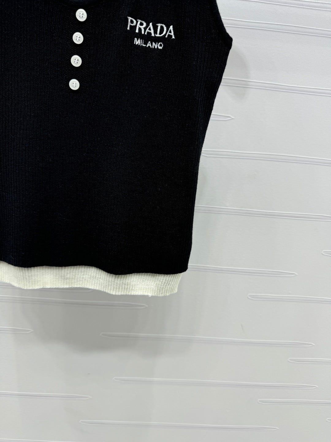 Prada 25 Tank Top Wool with Acrylic 233445