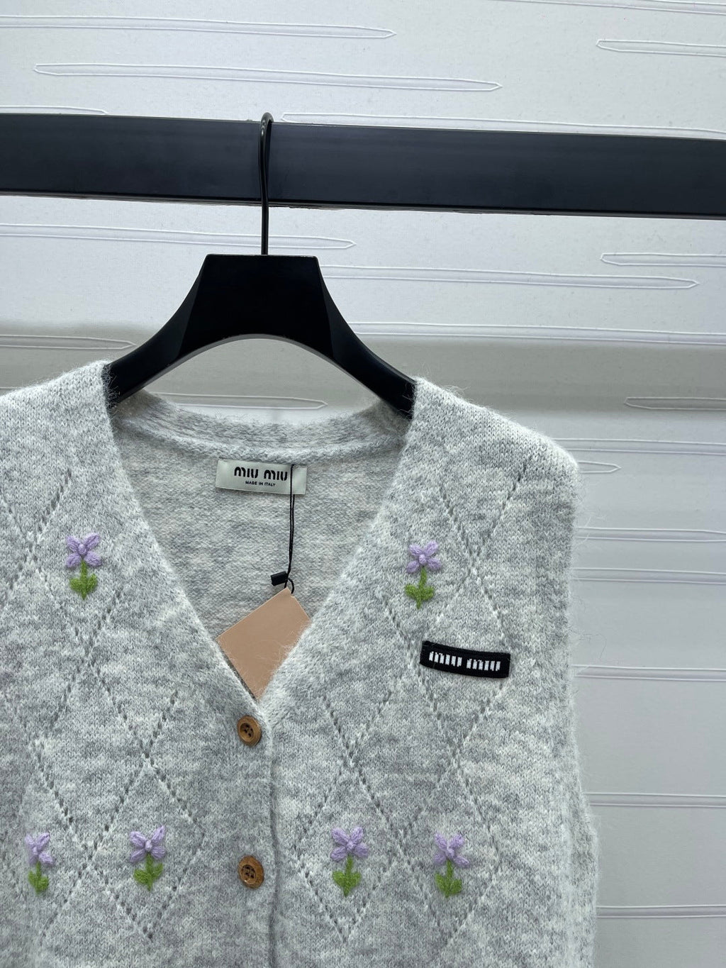 Miu Miu 25 Floral Vest Wool 285236