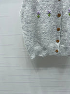 Miu Miu 25 Floral Vest Wool 285236