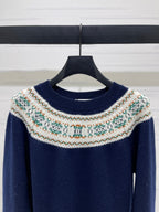 Celine 25 Patterned Sweater Cashmere 295598