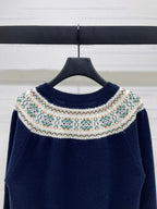 Celine 25 Patterned Cardigan Cashmere 295601