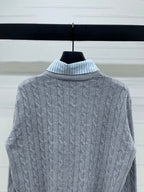 Miu Miu 25 Long Sleeve Knitted Sweater Wool 295626