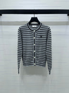 Celine 25 Striped Cardigan Wool 296266