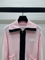 CD 25 Cardigan Two-tone Wool and Cashmere