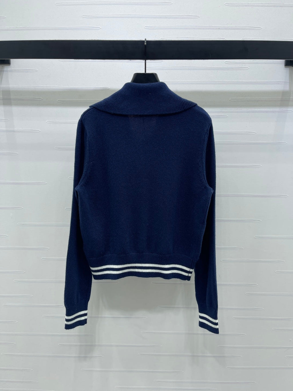 CD 25 Cardigan Two-tone Wool and Cashmere